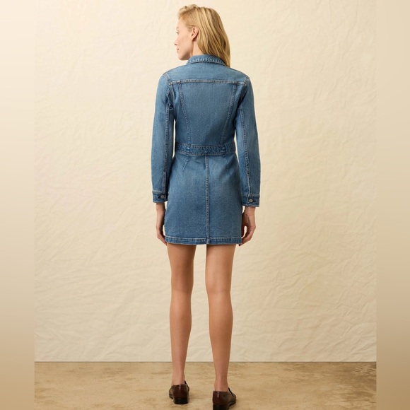 Faherty Michelle Denim Dress NWT size 4 - Picture 2 of 14